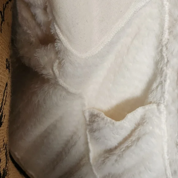 Calvin Klein Cream Fleece Jacket - Picture 3 of 7